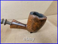 VINTAGE KRONA Danish Style Estate Tobacco Smoking Pipe Smoked Burl i