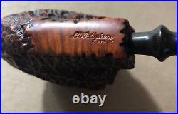 VINTAGE L'ARTIGIANO TOBACCO SMOKING PIPE MADE IN ITALY withBOX & POUCH NICE