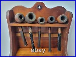 VTG 8 Briar Wood Tobacco Smoking Pipes Various Brands/Unbrands USED withStand