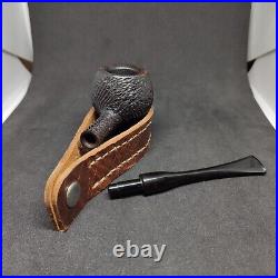 Very Rare Sasieni Fantail 38 Patent 170067 Prince Style Brushed Smoking Pipe
