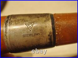 Vintage 1900th WDC William Demuth Co. Sterling Silver Band Smoke Pipe with Case