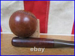 Vintage 1930s Slugger Estate Briar Smoking Pipe Figural Baseball Tobacco Nice