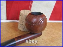 Vintage 1930s Slugger Estate Briar Smoking Pipe Figural Baseball Tobacco Nice