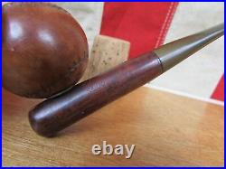 Vintage 1930s Slugger Estate Briar Smoking Pipe Figural Baseball Tobacco Nice