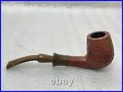 Vintage 1986 Dunhill Red Bark No. 5102 BS Rusticated Bent Smoking Tobacco Pipe
