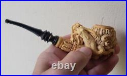 Vintage 1990 Eyup Sabri MERMAID Meerschaum Tobacco Pipe SIGNED & DATED