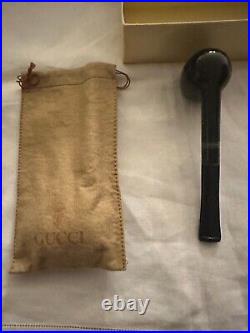 Vintage Authentic GUCCI Tobacco PIPE with Pouch and Box (Never Used)