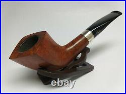 Vintage BREBBIA JUBILEE 1997 SHARP 1994 Tobacco Smoking Pipe with. 925 Silver Ring