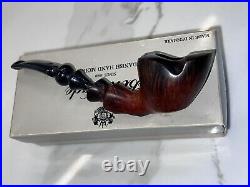 Vintage Ben Wade Spiral Smoking Tobacco Pipe Denmark Sandblast IN BOX