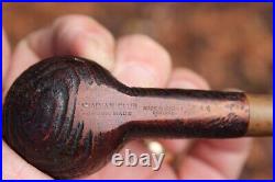 Vintage Canadian Club London Made Pipe Rusticated #344 England