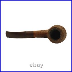 Vintage Decorated Carved Wooden Tobacco Smoking Pipe Bent Apple Shape Cigarette