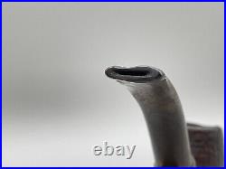 Vintage Dunhill Shell Briar White Spot Pipe Bent Billiard 56 F/7 England REPAIR