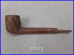 Vintage Estate Custombilt #12 Rusticated Billiard Canadian Briar Wood Pipe