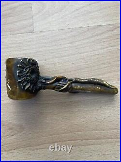 Vintage Estate Shell Briar Wooden Made in England Tobacco Smoking pipe