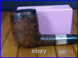 Vintage Estate Smoking Pipe Bbb Silver Mounted 651 Made In England