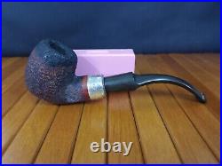 Vintage Estate Smoking Pipe Peterson's Dublin Sterling Silver Made In Ireland