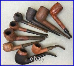 Vintage French Smoking pipes lot(Ropp, Dr. Boston, Bruyere Garantie, etc)