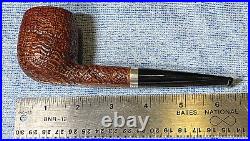Vintage IL Ceppo #1 Billiard Pipe 360 Ring Grain Sterling Banded Hand Made Italy