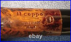 Vintage IL Ceppo Handmade Blasted Billiard Tobacco Pipe Italy