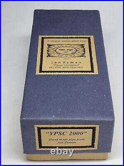 Vintage JAN ZEMAN YPSC 2000 Limited Ed. 51/100 Smoking Pipe with Silver Ring/ Box