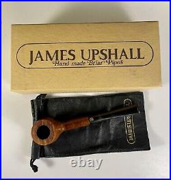 Vintage James Upshall Rare R (Red) Straight Grain Billiard With Box And Pouch