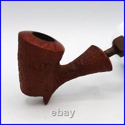 Vintage Knute of Denmark Rusticated Tobacco Pipe Smoked Estate Freehand