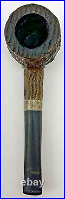 Vintage LHS Silvercrest Tobacco Smoking Pipe Sterling Band Silvererest