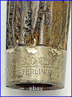 Vintage LHS Silvercrest Tobacco Smoking Pipe Sterling Band Silvererest