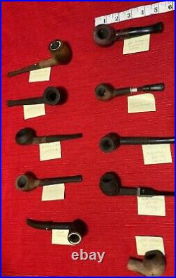 Vintage Lot Of 10 Smoking Pipes Different Pipe Pipas Tobacco Free Shipping USA