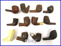 Vintage Lot of 10 Tobacco Smoking Pipes Bowls Only