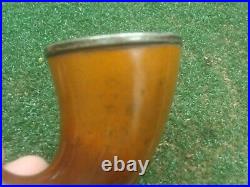 Vintage Meerschaum Calabash Pipe with sterling silver Sherlock Holmes