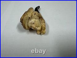 Vintage Meerschaum Estate Smoking Face Pipe With Original Case From Collector