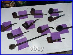 Vintage Mixed Shamrock Jobey Frank Bari Rex Oxford Lot Briar Estate Smoking Pipe