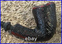 Vintage NORDING 5 Freehand Briar Mostly Rusticated Estate Smoking Pipe, Denmark