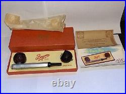 Vintage NOS Bryson Aluminum Body Briar Wood Bowl Tobacco Smoking Pipe Unsmoked