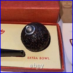 Vintage NOS Bryson Aluminum Body Briar Wood Bowl Tobacco Smoking Pipe Unsmoked