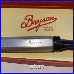 Vintage NOS Bryson Aluminum Body Briar Wood Bowl Tobacco Smoking Pipe Unsmoked