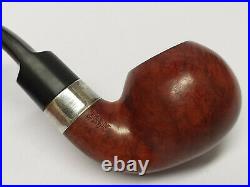 Vintage PETERSON'S SHERLOCK HOLMES LESTRADE Tobacco Smoking Pipe with Silver Ring