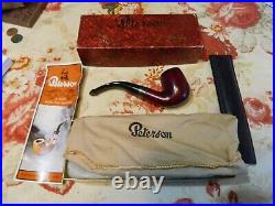 Vintage Peterson Pipe 69 Never Smoked Sterling Silver Box Papers Cloth Ireland