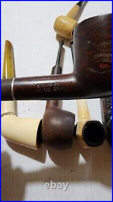 Vintage Pipes lot of 8 with stand pre owned condition K2