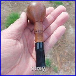 Vintage RADICE CLEAR EX SMOKING PIPE FAUX BAMBOO CARVED