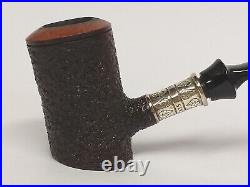 Vintage SER JACOPO PER ASPERA AD ASTRA 128.925 Silver Ring Smoking Pipe with Box