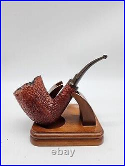 Vintage Savinelli Autograph No. 5 Sandblasted Freehand Smoking Tobacco Pipe