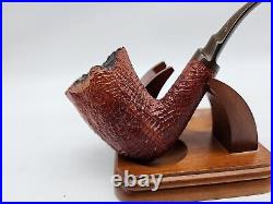 Vintage Savinelli Autograph No. 5 Sandblasted Freehand Smoking Tobacco Pipe