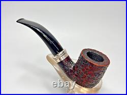 Vintage Ser Jacopo S1 Per Aspera Ad Astra Tobacco Smoking Briar Pipe Siver Band