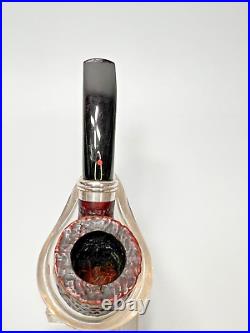 Vintage Ser Jacopo S1 Per Aspera Ad Astra Tobacco Smoking Briar Pipe Siver Band