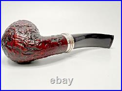 Vintage Ser Jacopo S1 Per Aspera Ad Astra Tobacco Smoking Briar Pipe Siver Band