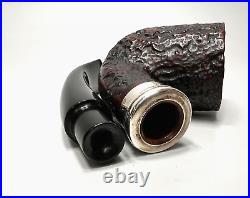 Vintage Ser Jacopo S1 Per Aspera Ad Astra Tobacco Smoking Briar Pipe Siver Band