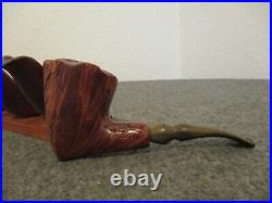 Vintage Swinks Tobacco Pipe Set(4) Briar Wood Hand Carved + Savinelli Stand
