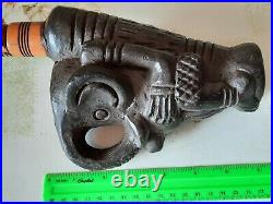 Vintage Tobacco smoking pipe Big Ceramics Clay Ritual Handmade Estate 36 cm RARE